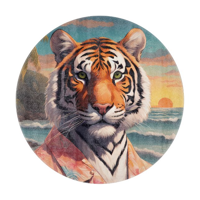 Tabla De Cortar Fiesta de tigres (Anverso)