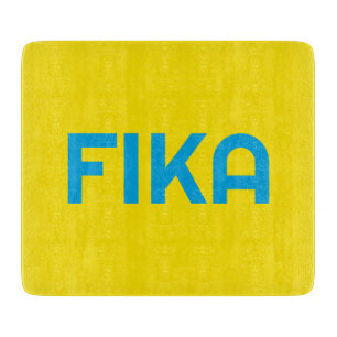 Tabla De Cortar FIKA Negrita Amarillo y Azul