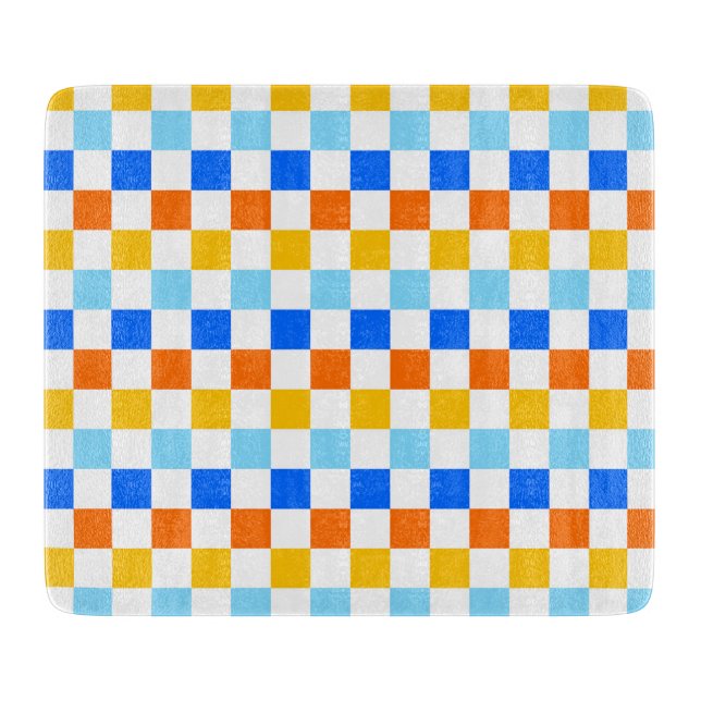 Tabla De Cortar Fire and ice checkerboard pattern (Anverso)