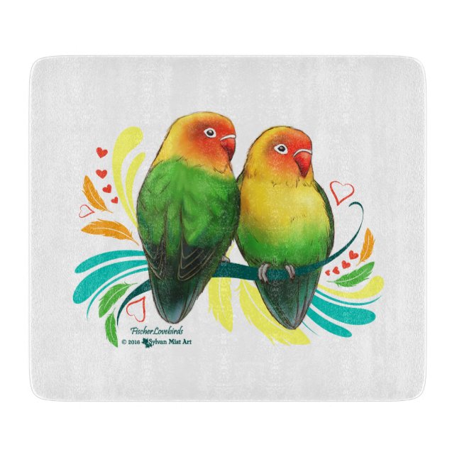 Tabla De Cortar Fischer Lovebirds (Anverso)