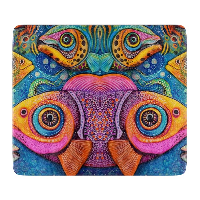Tabla De Cortar Fish Ocean Whimsical 5 (Anverso)