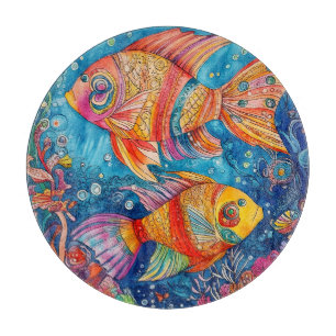Tabla De Cortar Fish Ocean Whimsical 7