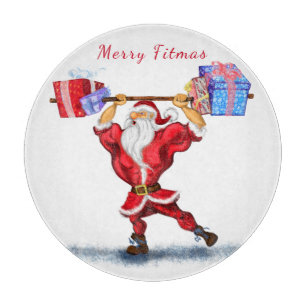 Tabla De Cortar Fitness Santa Claus Cutting Board