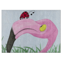 Tabla De Cortar Flamingo rosa bonito