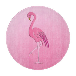 Tabla De Cortar Flamingo rosa bonito