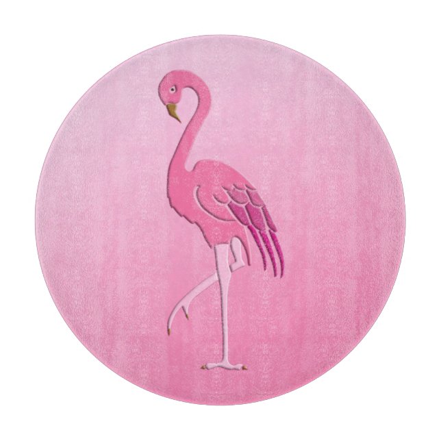 Tabla De Cortar Flamingo rosa bonito (Anverso)