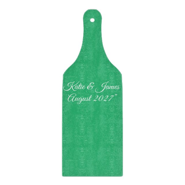 Tabla De Cortar Flat Mint Green Background – Wedding Design (Anverso)