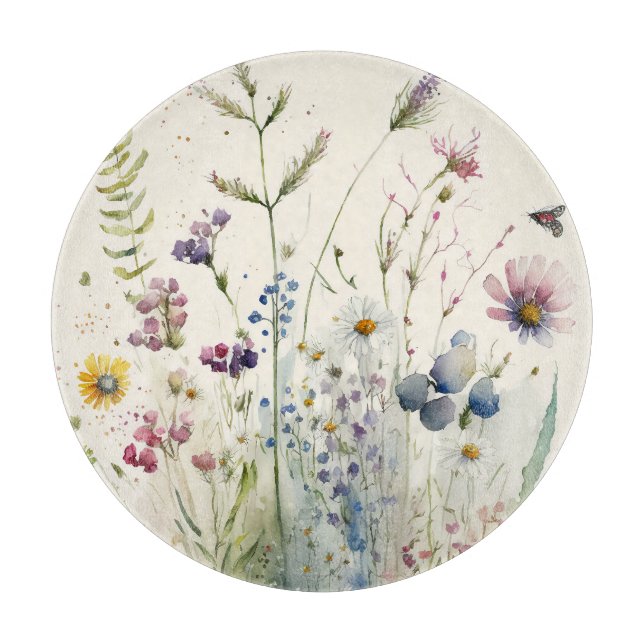 Tabla De Cortar Flor acuática (Anverso)