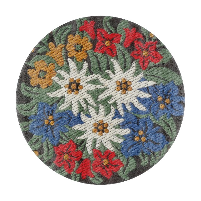 Tabla De Cortar Flor alpina suiza Edelweiss (Anverso)