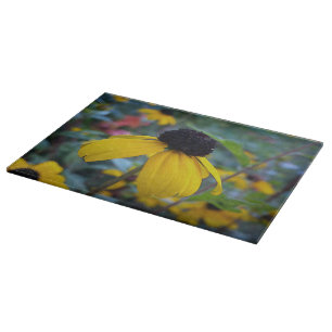 Tabla De Cortar Flor amarilla