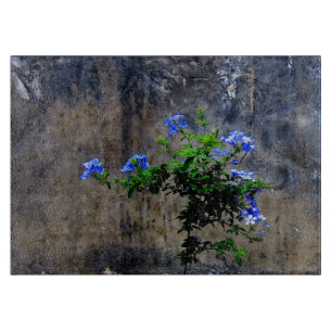 Tabla De Cortar Flor azul de Plumbago
