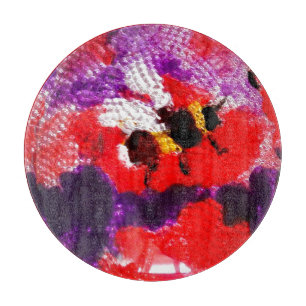 Tabla De Cortar Flor Bee Floral Arte