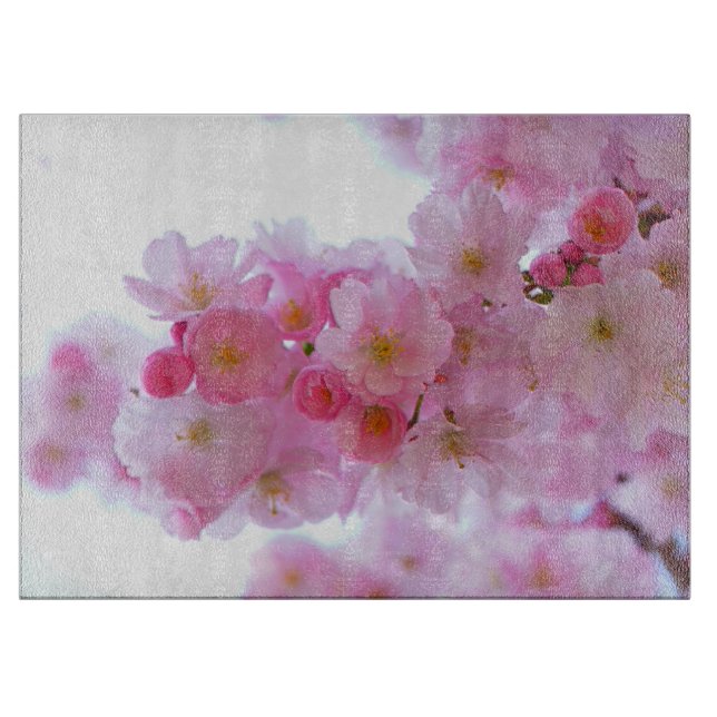 Tabla De Cortar Flor de árbol de cerezo japonés (Anverso)