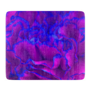 Tabla De Cortar Flor de canal rosa y azul Fuschia en negrita