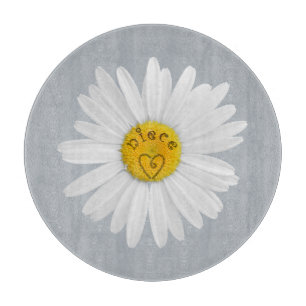 Tabla De Cortar Flor De Daisy Para La Historia Del Personalizar De