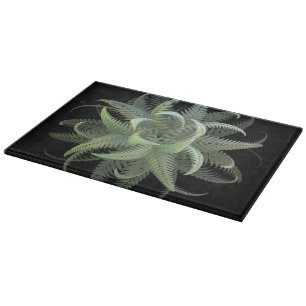 Tabla De Cortar Flor de helecho fractal