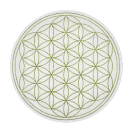 Tabla De Cortar Flor de la rejilla cristalina de la vida (V-Brote)