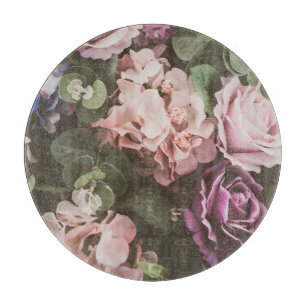 Tabla De Cortar Flor de ramo, filtro vintage, bello grupo trasero