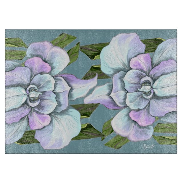 Tabla De Cortar Flor de Smeraldo (Anverso)