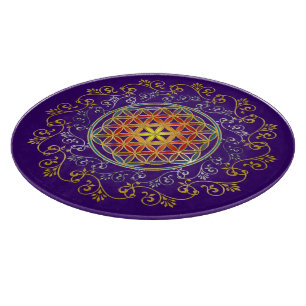 Tabla De Cortar Flor de vida / Blume des Lebens - Ornamento IV