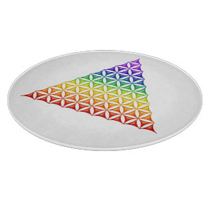 Tabla De Cortar Flor de vida / Blume des Lebens - piramide chakra