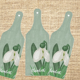Tabla De Cortar Flor delicada de Galanthus de primavera 