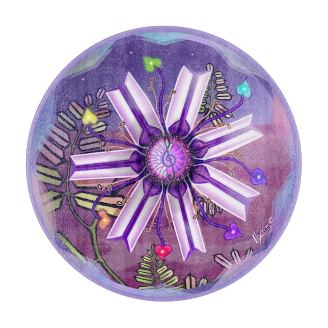 Tabla De Cortar Flor en el desierto (Anverso)