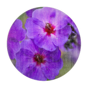 Tabla De Cortar Flor morada