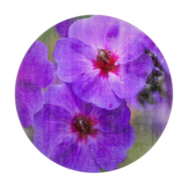Tabla De Cortar Flor púrpura (Anverso)