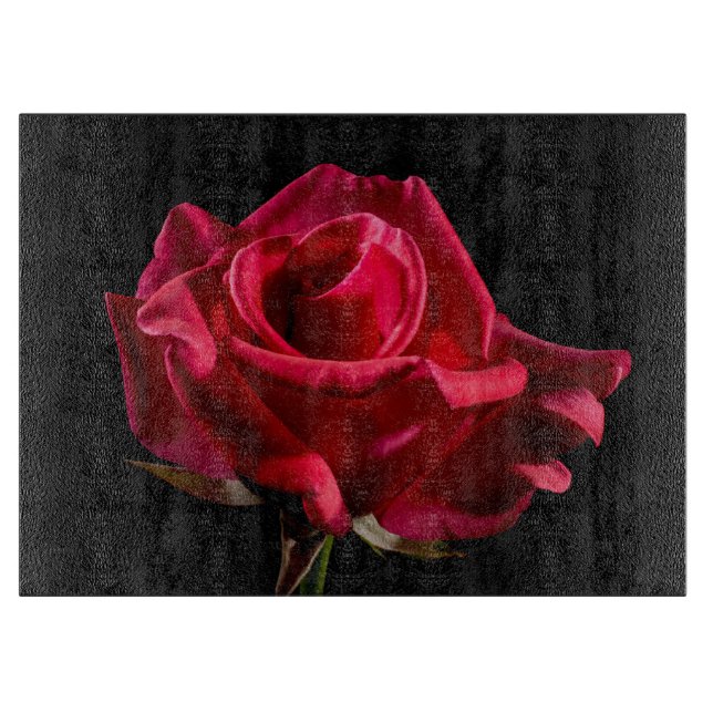 Tabla De Cortar Flor Rosa Floral Flor (Anverso)