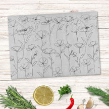 Flor silvestre de adormidera blanca y negra con sa