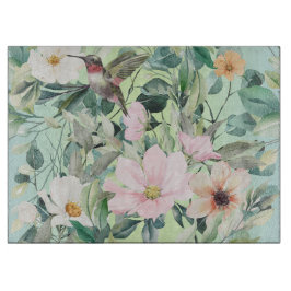 Tabla De Cortar Flor silvestre de color boho moderno