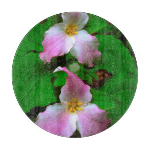 Tabla De Cortar Flor silvestre de Trillium