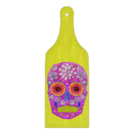 Tabla De Cortar Flor Skull 2