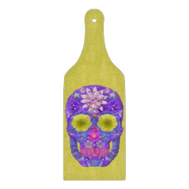 Tabla De Cortar Flor Skull 5
