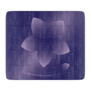 Tabla De Cortar Flor violeta