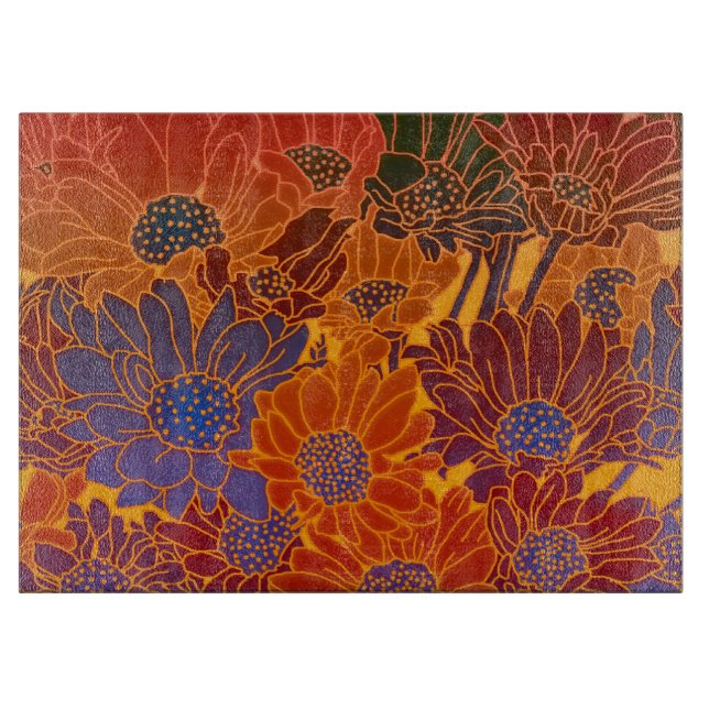 Tabla De Cortar Floral (Anverso)