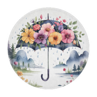 Tabla De Cortar Floral accesoria de cocina elegante y duradera