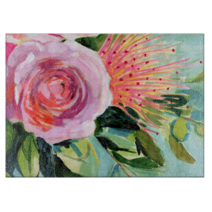 Tabla De Cortar Floral de pincel I