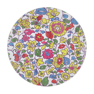 Tabla De Cortar Floral encantadora: textura de jardín sin costura