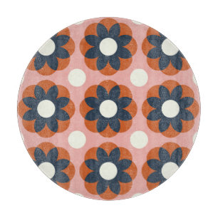 Tabla De Cortar Floral escandinava: diseño vintage y transparente