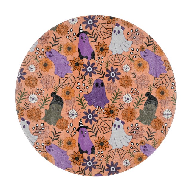 Tabla De Cortar Floral espeluznante (Anverso)