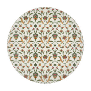Tabla De Cortar Floral Étnica: Elegante y Seamless Ornament.