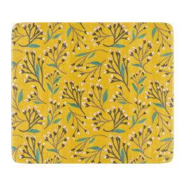 Tabla De Cortar Floral Pattern in  delicate branches and buds