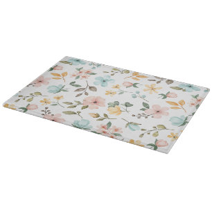 Tabla De Cortar Floral silvestre