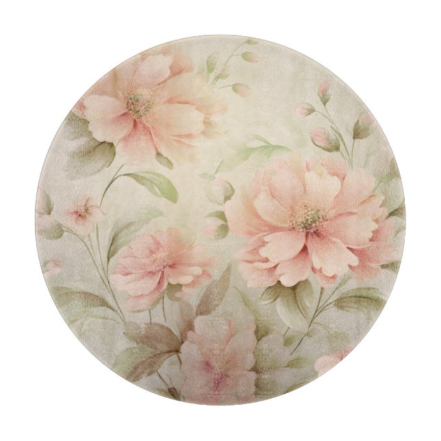 Tabla De Cortar Floral Suave (Anverso)