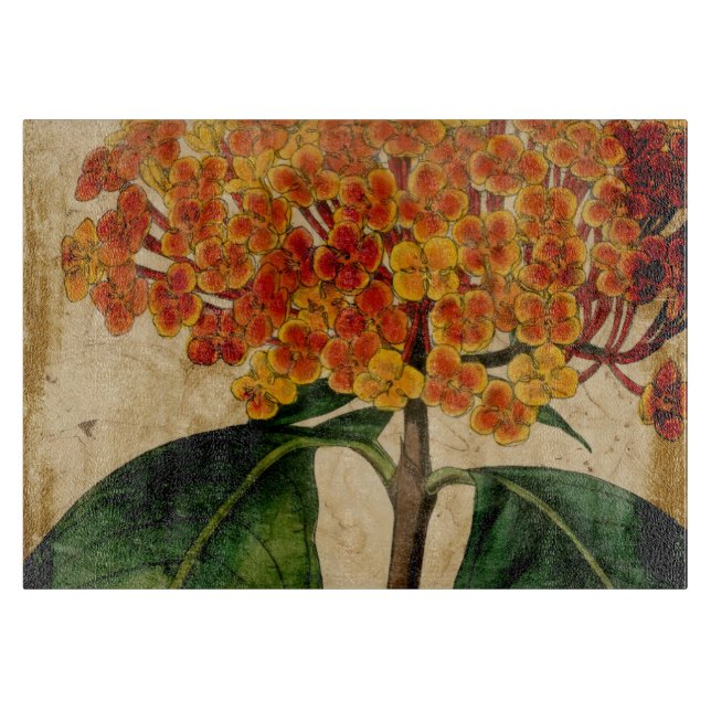 Tabla De Cortar Floral vibrante I (Anverso)