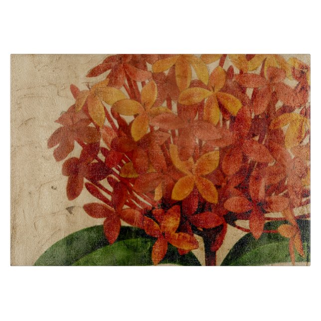 Tabla De Cortar Floral vibrante III (Anverso)