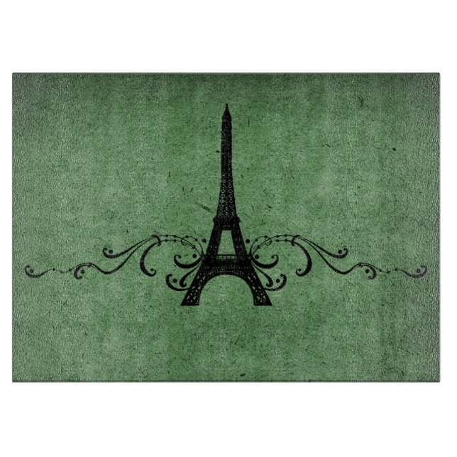 Tabla De Cortar Florecimiento francés de cosecha verde (Anverso)