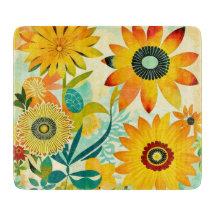 Flores amarillas de arte folclórico de bonito